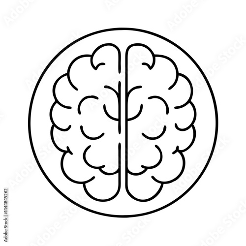 brain logo icon, brain logo vector illustration-simple illustration of brain logo, perfect for brain logo logos and icons