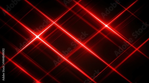 luminous red diagonal lines running across a textured black background