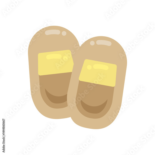 ビジュー付きのパンプス  イラスト