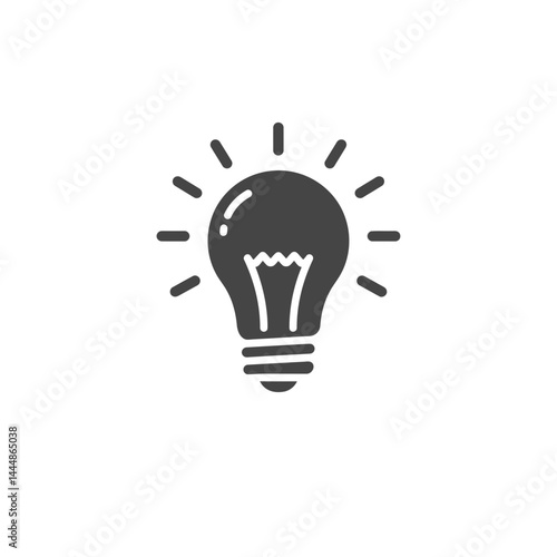 Illuminating Concept: A simple, yet striking representation of a lightbulb, radiating innovative thoughts, creative ideas, and brilliant inspiration.