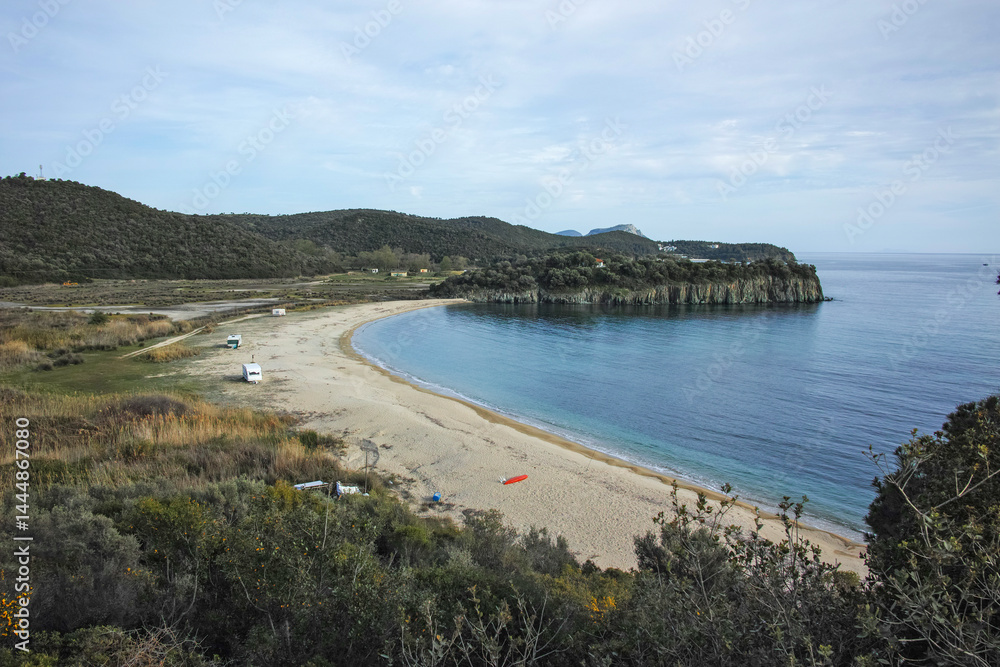 Sithonia coastline near Azapiko North Beach, Chalkidiki, Greece