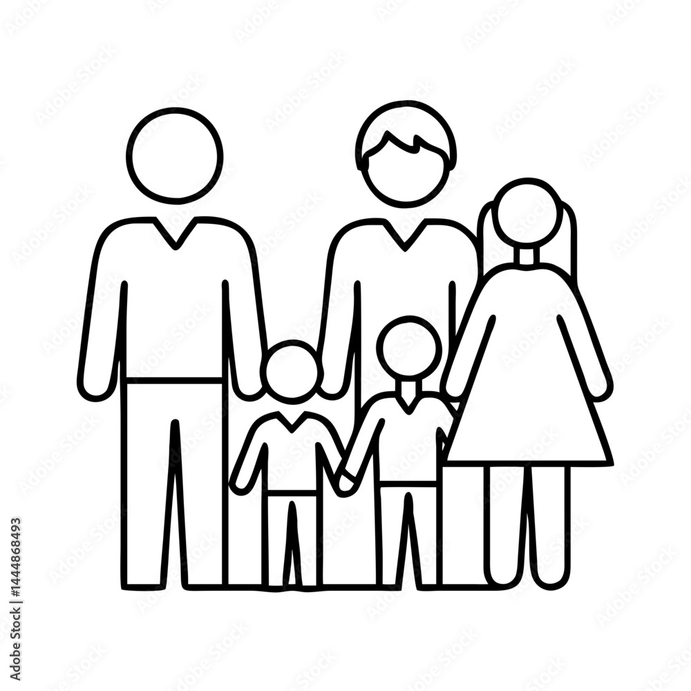 family icon, family vector illustration-simple illustration of family, perfect for family logos and icons family icon, family vector illustration-simple illustration of family, perfect for family logos and icons