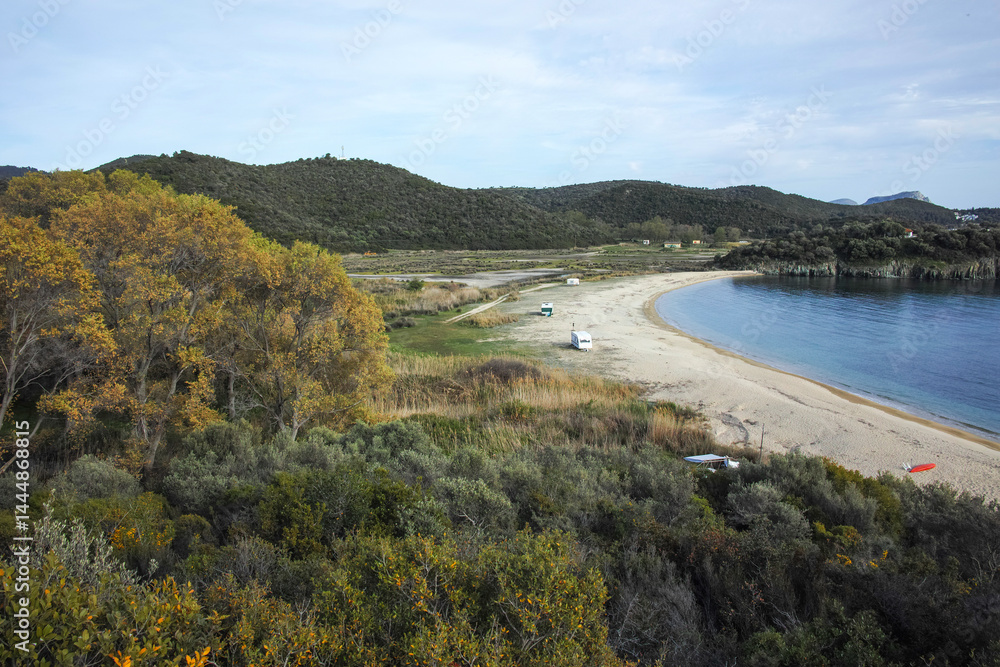 Sithonia coastline near Azapiko North Beach, Chalkidiki, Greece