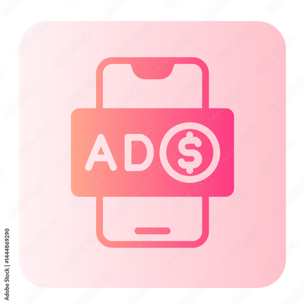 ads gradient icon ads gradient icon