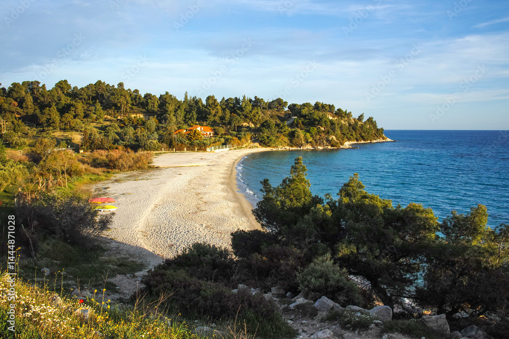 Sithonia coastline near Koviou Beach, Chalkidiki, Greece
