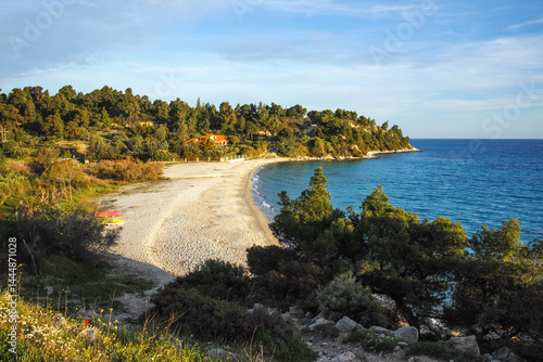 Obraz na płótnie Sithonia coastline near Koviou Beach, Chalkidiki, Greece w salonie