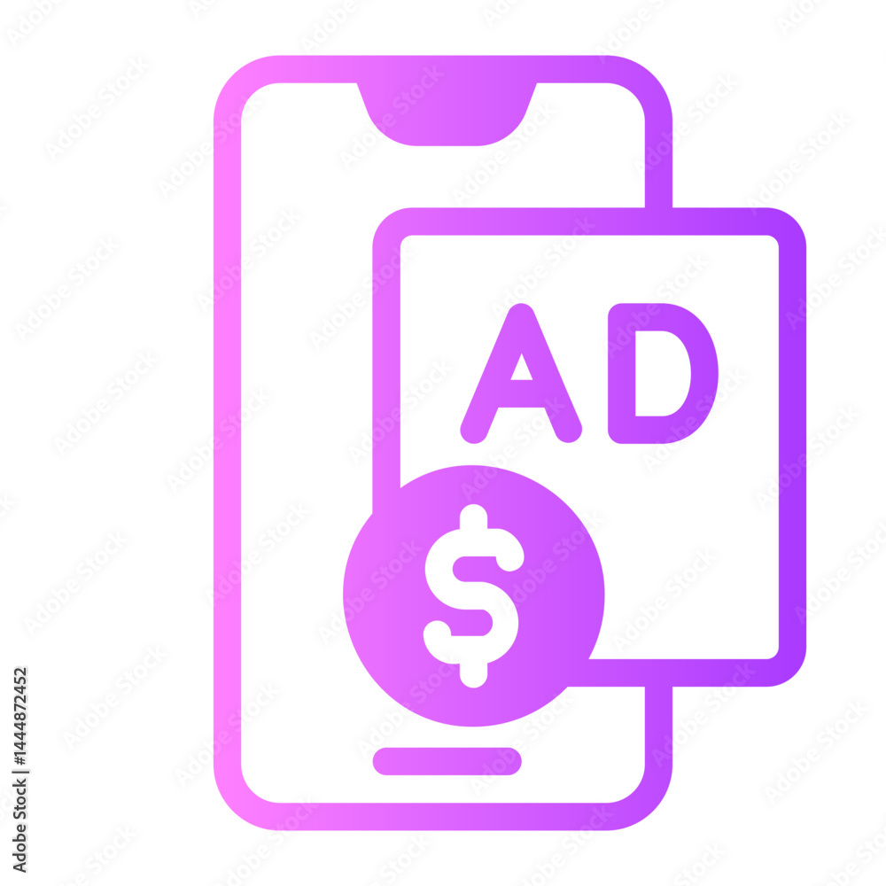 ads gradient icon ads gradient icon