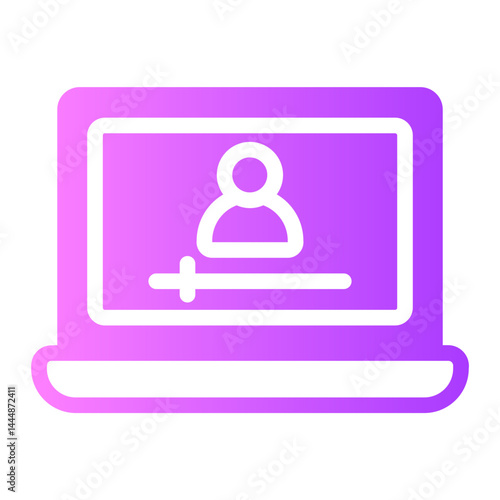 vlogger gradient icon