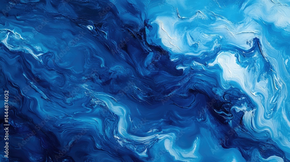 Abstract Blue Waves with Swirling Patterns and Textures, Capturing the Essence of Fluid Motion and Depth in a Rich Color Palette of Dark and Light Blues Abstract Blue Waves with Swirling Patterns and Textures, Capturing the Essence of Fluid Motion and Depth in a Rich Color Palette of Dark and Light Blues