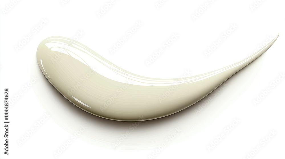 Creamy Swirl Elegant Beige Texture on White. Creamy Swirl Elegant Beige Texture on White.