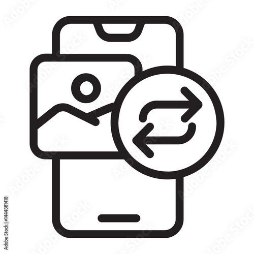 repost line icon