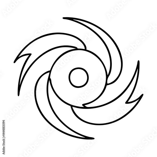 hurricane icon, hurricane vector illustration-simple illustration of hurricane, perfect for hurricane logos and icons