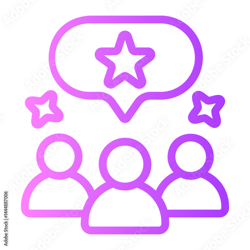 popularity gradient icon