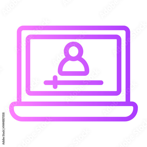 vlogger gradient icon