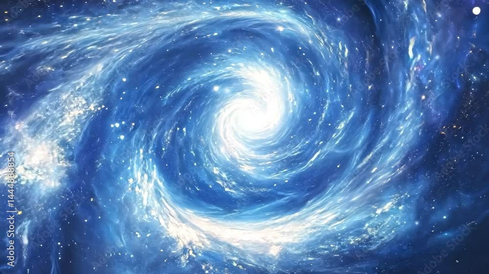 Blue Nebula Spiral Center Blue Nebula Spiral Center