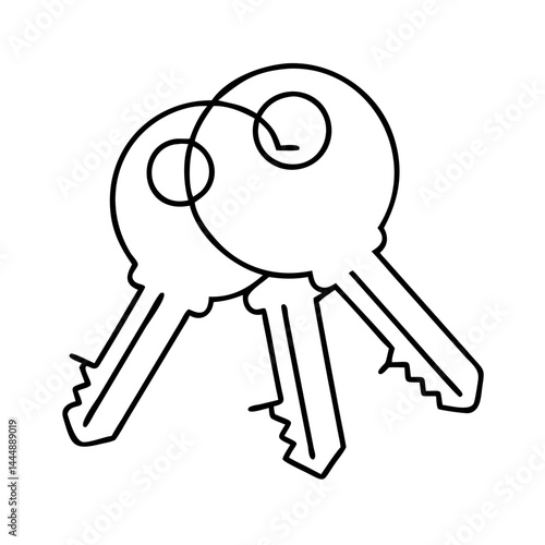 keys icon icon, keys icon vector illustration-simple illustration of keys icon, perfect for keys icon logos and icons