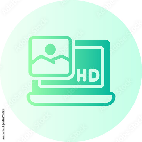 high definition gradient icon