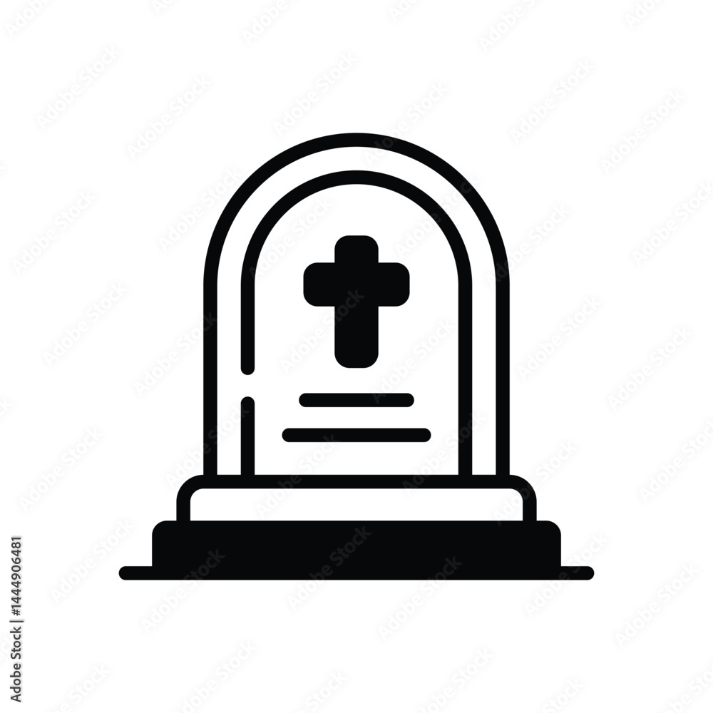 Cemetery Icon vector stock illustration Cemetery Icon vector stock illustration