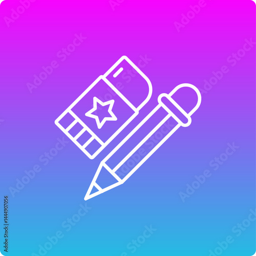 Pencil and eraser Icon
