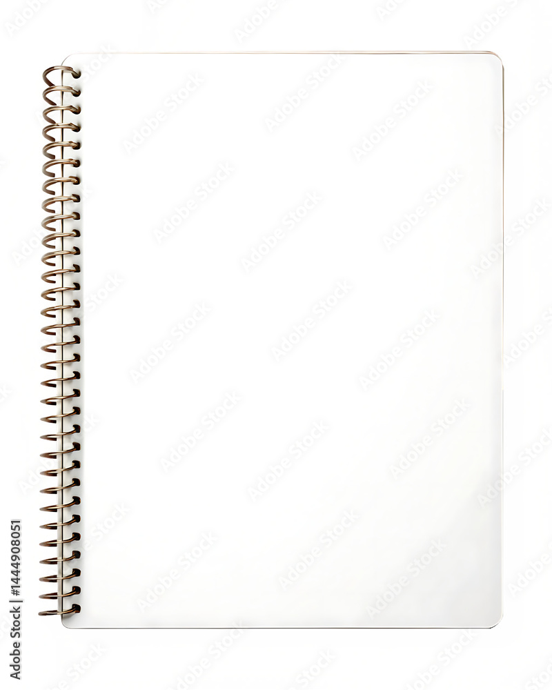 Blank spiral notebook backgrounds diary white isolated on white background PNG Blank spiral notebook backgrounds diary white isolated on white background PNG
