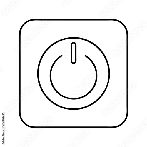 power button icon icon, power button icon vector illustration-simple illustration of power button icon, perfect for power button icon logos and icons