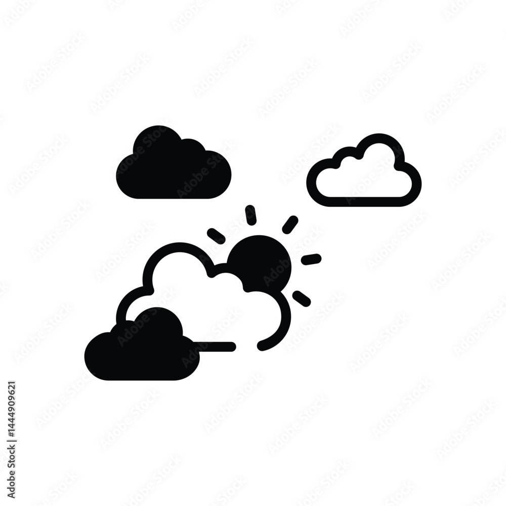 Sky Icon vector stock illustration Sky Icon vector stock illustration
