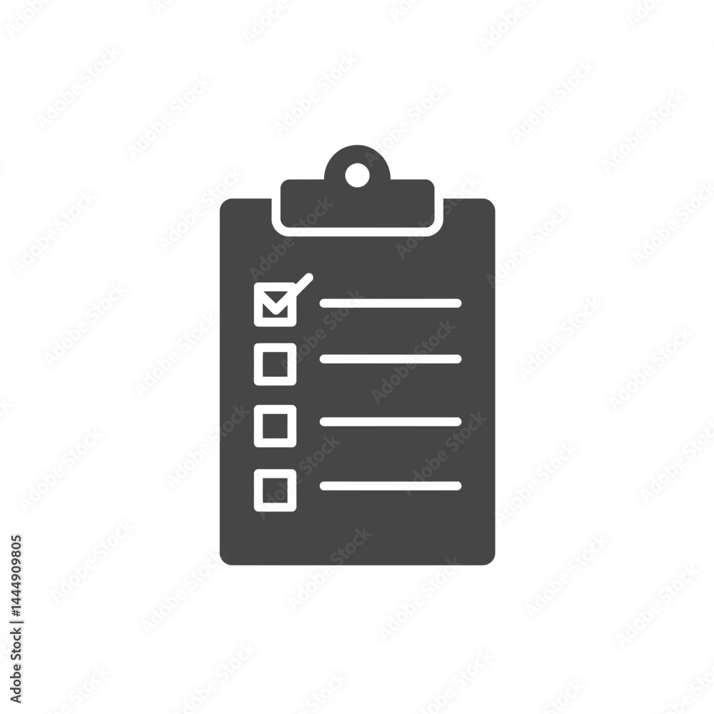 Checklist Icon: A simple yet effective checklist icon, symbolizing organization, task management, and goal achievement. Perfect for websites, apps, and presentations. Checklist Icon: A simple yet effective checklist icon, symbolizing organization, task management, and goal achievement. Perfect for websites, apps, and presentations.