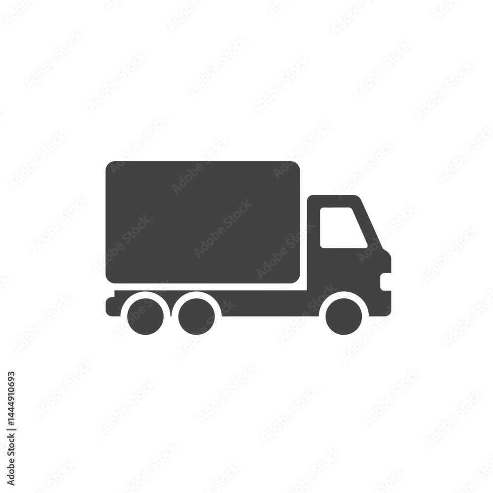 Delivery Truck Icon: Simple and modern icon of a delivery truck, perfect for mobile apps, website, or graphic design projects. Delivery Truck Icon: Simple and modern icon of a delivery truck, perfect for mobile apps, website, or graphic design projects.