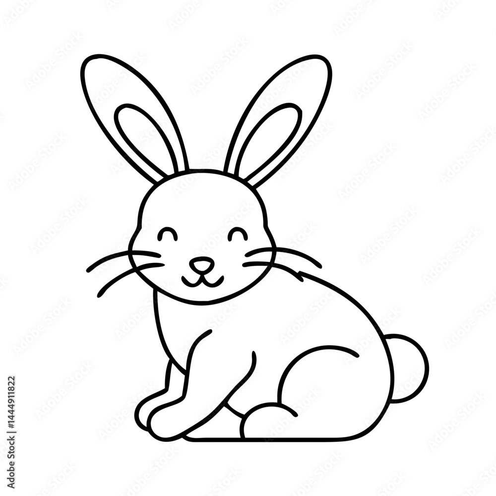rabbit icon, rabbit vector illustration-simple illustration of rabbit, perfect for rabbit logos and icons rabbit icon, rabbit vector illustration-simple illustration of rabbit, perfect for rabbit logos and icons