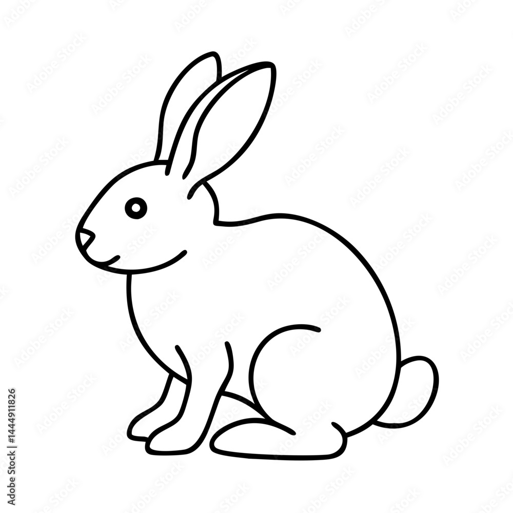rabbit icon, rabbit vector illustration-simple illustration of rabbit, perfect for rabbit logos and icons rabbit icon, rabbit vector illustration-simple illustration of rabbit, perfect for rabbit logos and icons