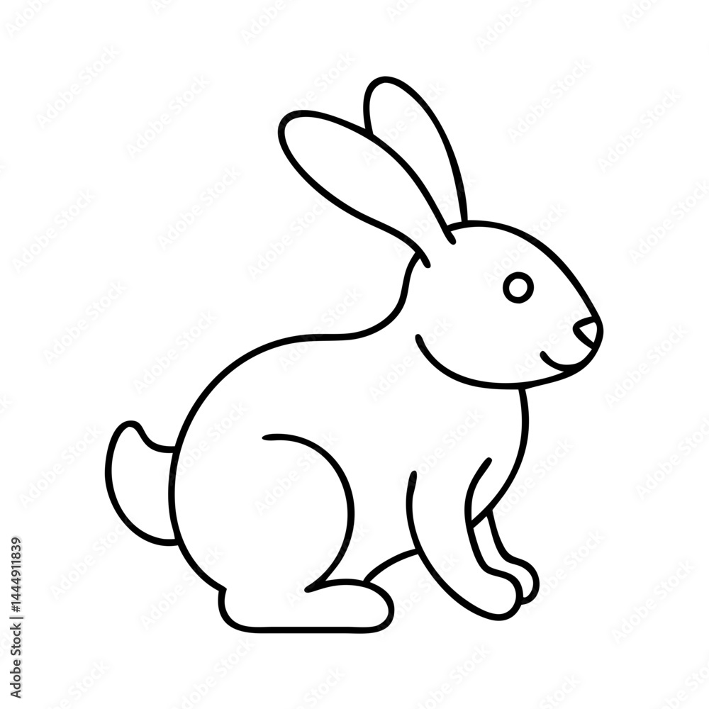 rabbit icon, rabbit vector illustration-simple illustration of rabbit, perfect for rabbit logos and icons rabbit icon, rabbit vector illustration-simple illustration of rabbit, perfect for rabbit logos and icons