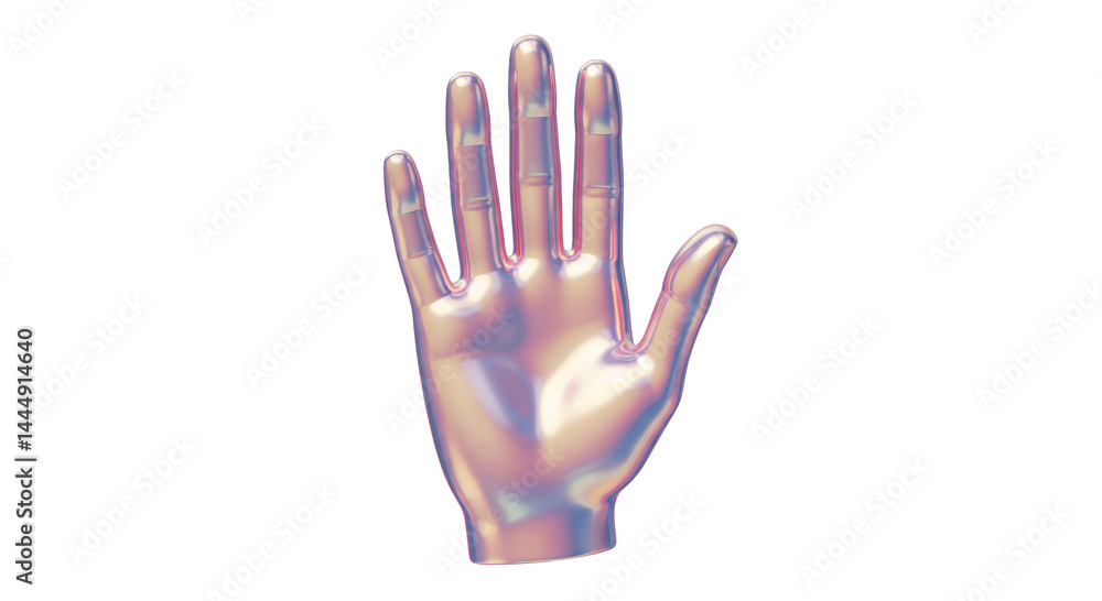 Fototapeta premium Isolated Holographic Hand Gesture