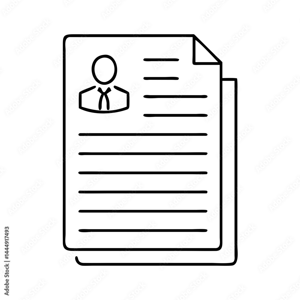 resume icon, resume vector illustration-simple illustration of resume, perfect for resume logos and icons resume icon, resume vector illustration-simple illustration of resume, perfect for resume logos and icons