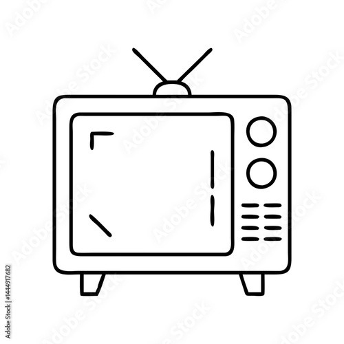 retro tv icon, retro tv vector illustration-simple illustration of retro tv, perfect for retro tv logos and icons