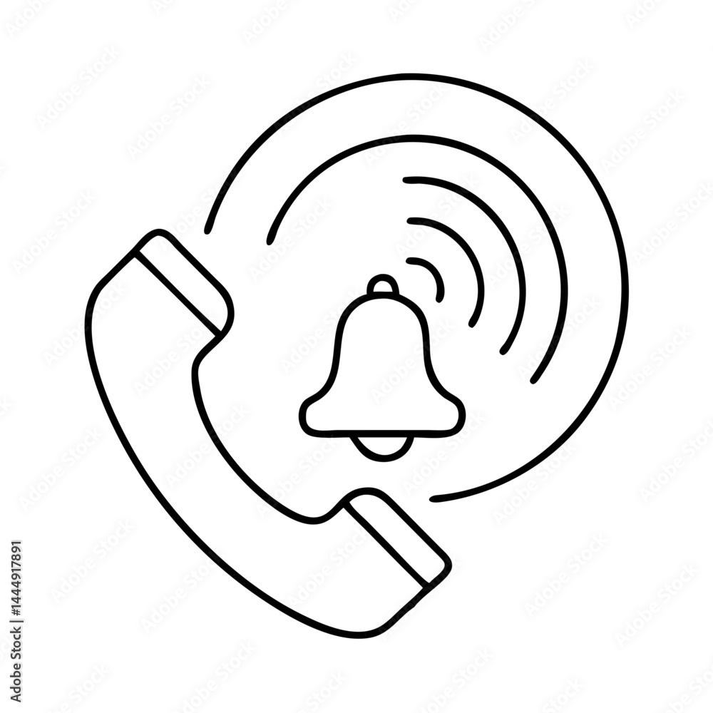 Obraz premium ringing phone icon icon, ringing phone icon vector illustration-simple illustration of ringing phone icon, perfect for ringing phone icon logos and icons