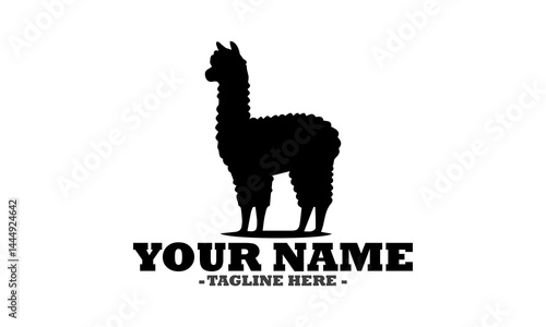Alpaca animal icon, alpaca vector design, alpaca logo art and alpaca illustrasion vector design