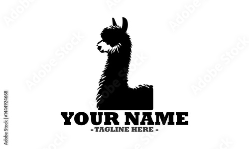 Alpaca animal icon, alpaca vector design, alpaca logo art and alpaca illustrasion vector design
