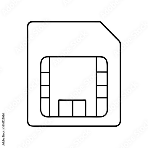 sim card icon, sim card vector illustration-simple illustration of sim card, perfect for sim card logos and icons