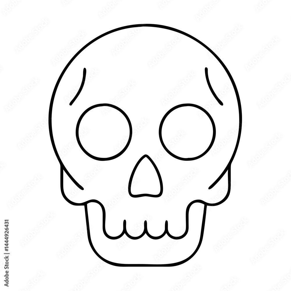 skull icon, skull vector illustration-simple illustration of skull, perfect for skull logos and icons skull icon, skull vector illustration-simple illustration of skull, perfect for skull logos and icons