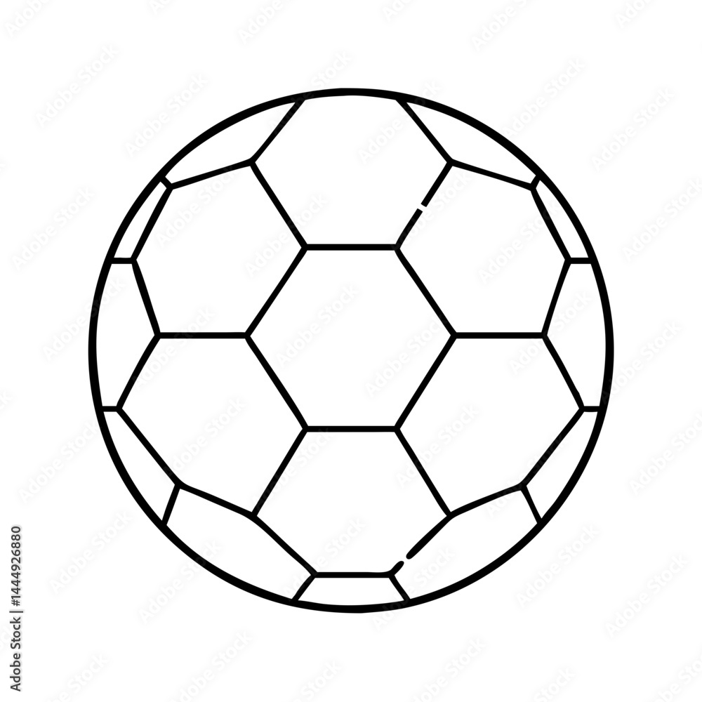 Fototapeta premium soccer ball icon, soccer ball vector illustration-simple illustration of soccer ball, perfect for soccer ball logos and icons