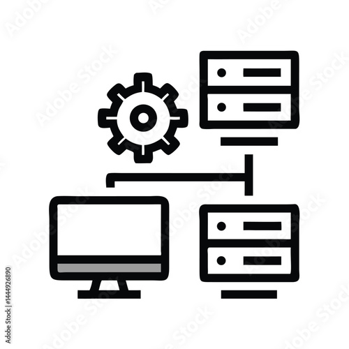 System icon flat vector