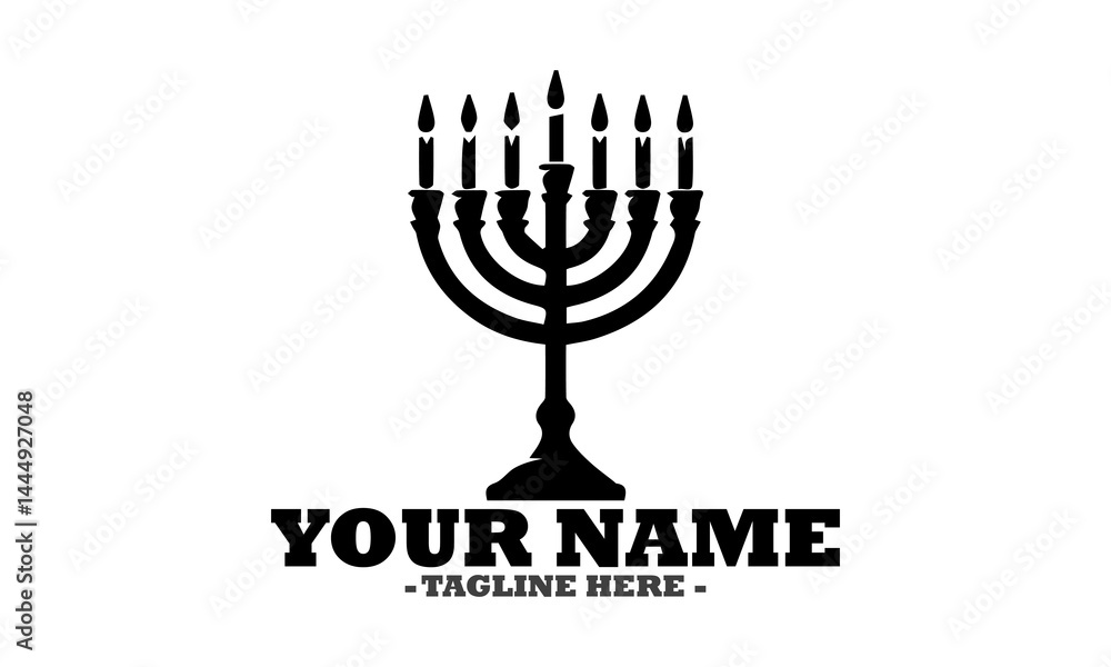 Hanukkah menorah with candles isolated on transparent background, illustration hanukkah menorah concept, hanukkah menorah vector design and logo art Hanukkah menorah with candles isolated on transparent background, illustration hanukkah menorah concept, hanukkah menorah vector design and logo art
