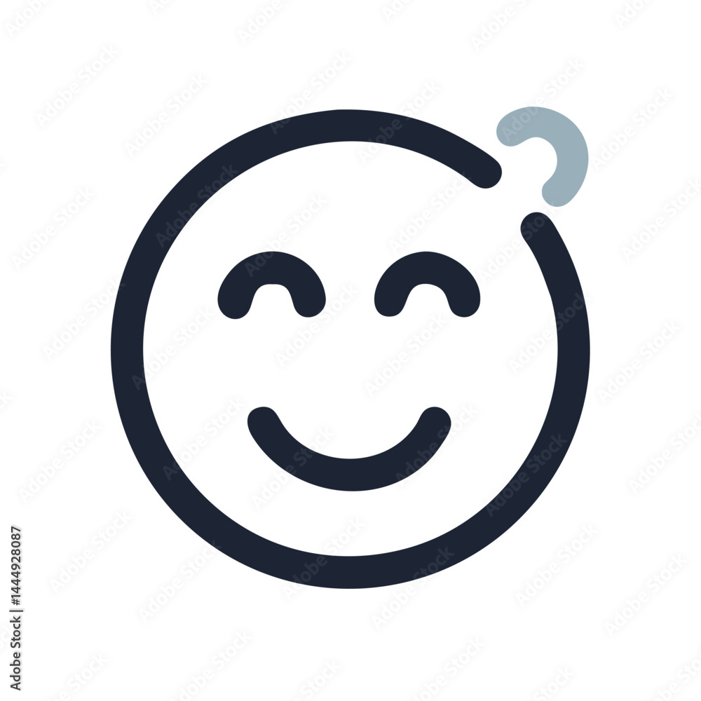 Smiling icon vector Smiling icon vector