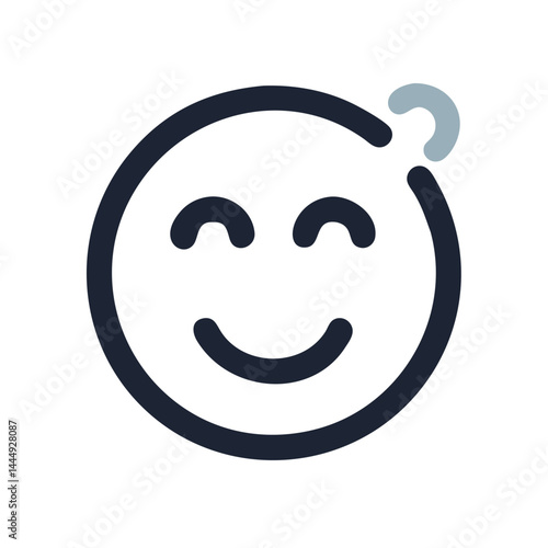 Smiling icon vector