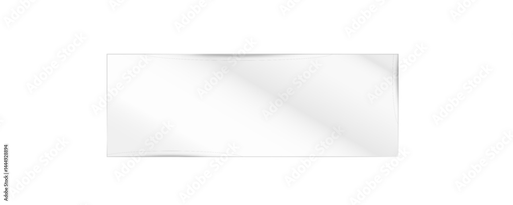 Fototapeta premium Transparent glass effect, realistic window mockups, mirror set, glass showcase on transparent background, vector png. Glass banner, acrylic smooth surface. 
