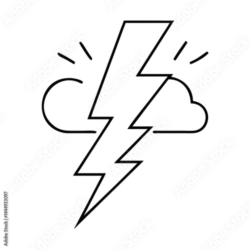 Free Download thunder light icon, thunder light vector illustration-simple illustration of thunder light, perfect for thunder light logos and icons - GFXLoad