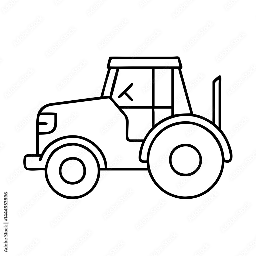 tractor icon, tractor vector illustration-simple illustration of tractor, perfect for tractor logos and icons tractor icon, tractor vector illustration-simple illustration of tractor, perfect for tractor logos and icons