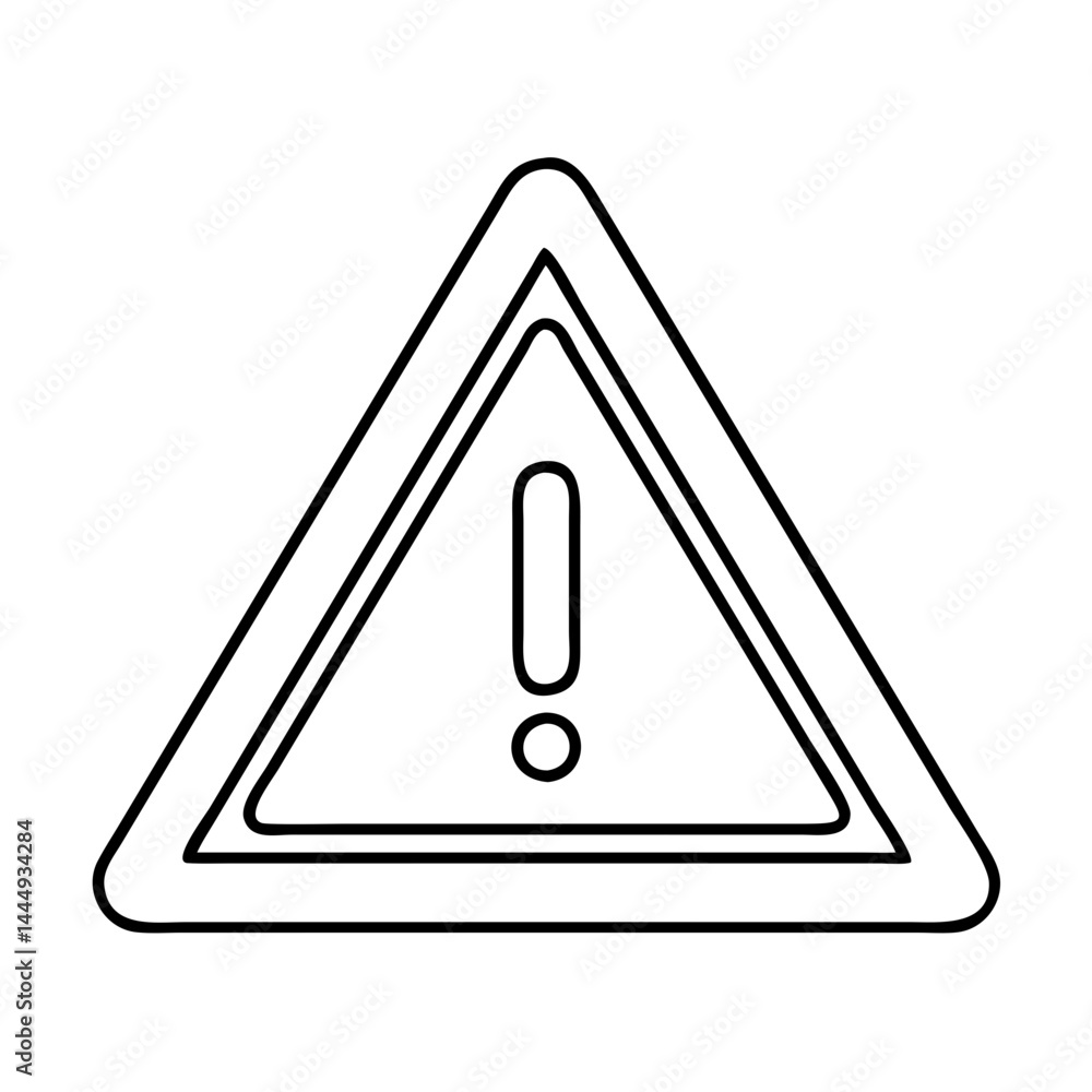 triangular warning hazard icon icon