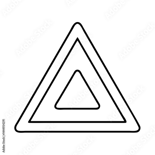 Free Download triangular warning hazard icon, triangular warning hazard vector illustration-simple illustration of triangular warning hazard, perfect for triangular warning hazard logos and icons - GFXLoad