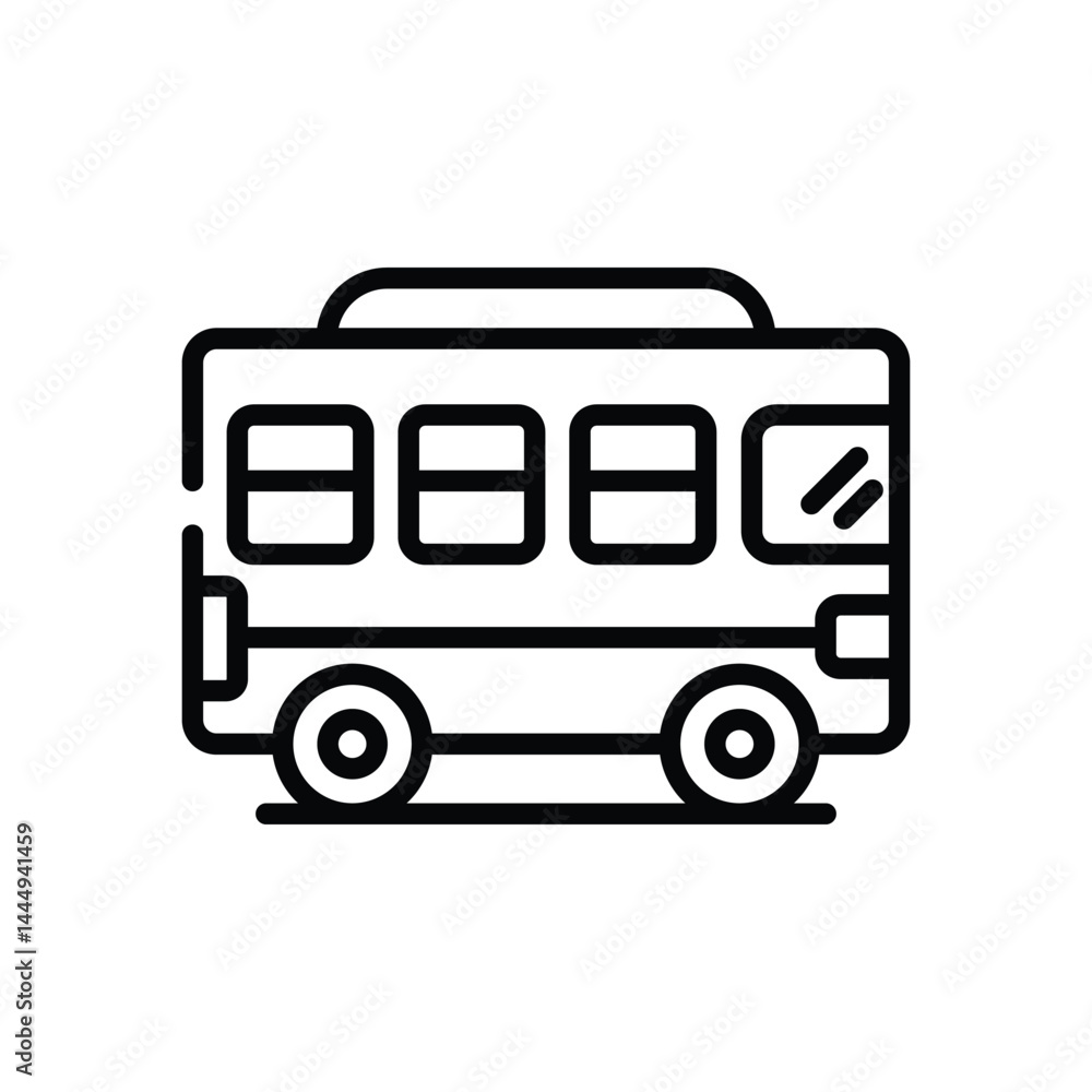 Bus Icon vector stock illustration Bus Icon vector stock illustration